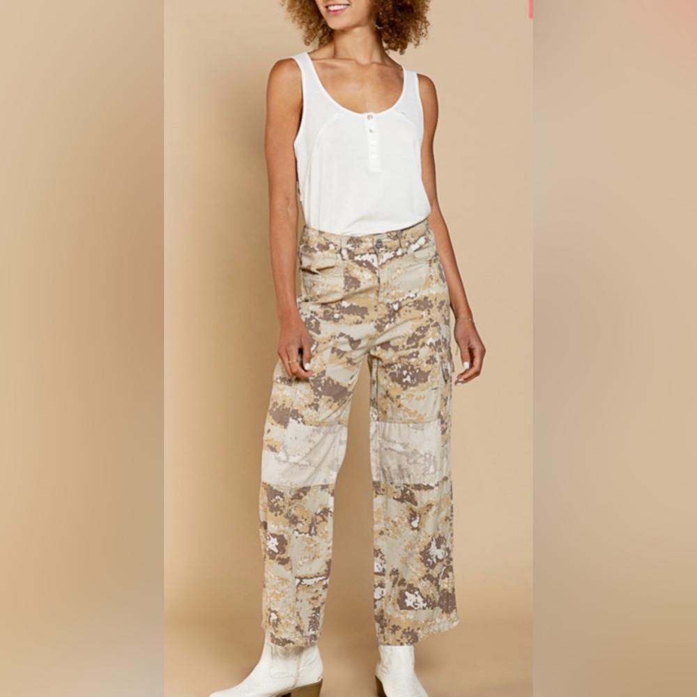 POL Camo Patch Cargo Pants NWOT